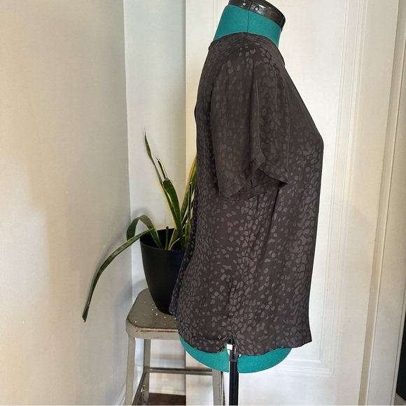 Black Leopard Print Top A New Day small - Picture 6 of 11